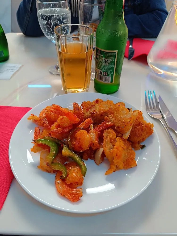 Poisson Et Crevettes Poivre Et Sel